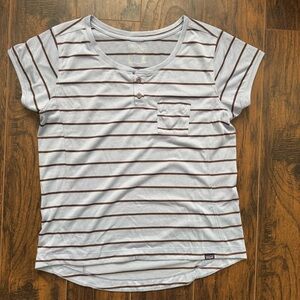 Patagonia Large Capilene Cool Trail Henley Bike Shirt